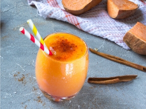 low-iodine sweet potato spice smoothie recipe