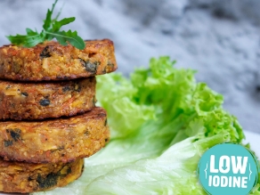 low-iodine veggie burger patties recipe