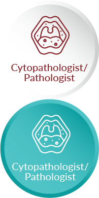 open mouth icon representing cytopathologist/pathologist