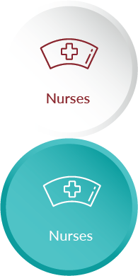 nurse hat icon representing nurses