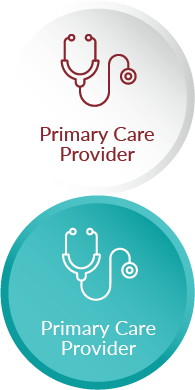 stethoscope icon representing primary care provider